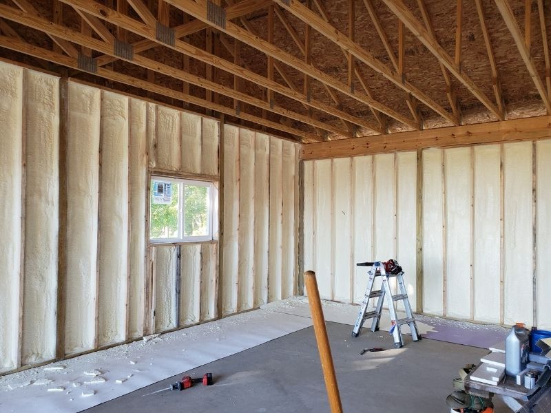 Spray Foam Insulation Jobsite